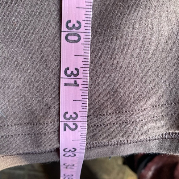 American Apparel chocolate brown turtleneck a line sweatshirt dress - Picture 2 of 5